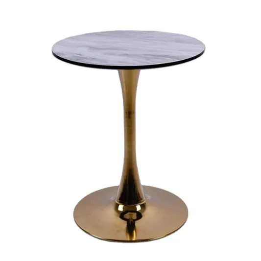 OEM manufacturers hot selling tulip slate negotiation reception table coffee shop leisure small round table wholesale
