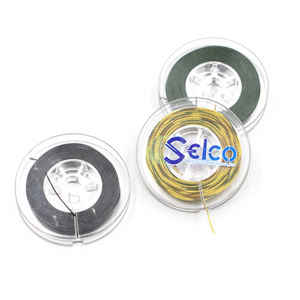 Selco 15lb 25lb 35lb résistant à l'abrasion, Anti-enchevêtrement, peau amovible, trois couleurs, crochet de <span class=keywords><strong>carpe</strong></span>, <span class=keywords><strong>tresse</strong></span> à revêtement semi-rigide - Product Image 1