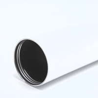 Gobelet droit de sport à sublimation de 20oz en acier inoxydable blanc isolé sous vide avec couvercle à vis