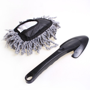 Small Wax Mop Gray Cotton Car Duster Dual Purpose Home And Car Cleaning Tool Manual Operation - Product Image 1