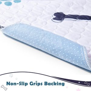 Tapis d'entraînement pour chien imperméable, extra absorbant, matelassé, imprimé, réglable, durable, écologique, réutilisable, antidérapant et lavable pour les pipis des animaux - Product Image 2