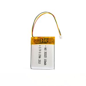 UL KC aprobado recargable de polímero de litio 302025 batería de lipo de 3,7 v 100mah con pcm - Product Image 2