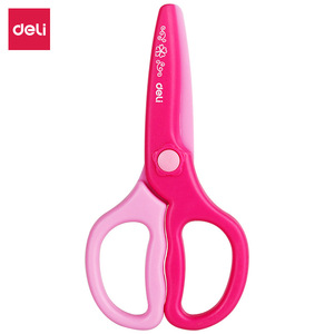 Deli Children's Plastic Scissors Pink 6067 Student Diy Craft Use - Product Image 1