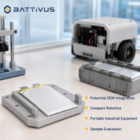 Batterie LiPo polymère au lithium BATTIVUS 3.7V 5000mAh 25C à décharge élevée pour pack de batterie d'outil électrique OEM