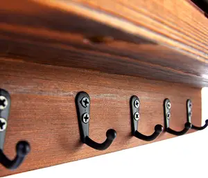 Schlüssel halter für Wand-und Post regal Dekoratives Wandre gal aus Holz für Schlüssel Buchstaben Rechnungen Kiefernholz Einzigartig Rustikal a