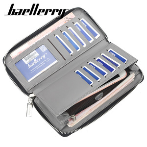 กระเป๋าสตางค์ใบยาวผู้ชาย Baellerry ผ้าแคนวาส ความจุเยอะ ซิปปิด ใช้ได้ทุกวัน สำหรับธุรกิจ - Product Image 2
