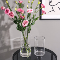 Vase en acrylique transparent de haute qualité pour la décoration de table de mariage et de fête