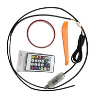 Venta caliente nuevo diseño coche acrílico LED Luz de circulación diurna 12V AUTO IDEAL Dream Color persiguiendo 1,1 m Led luz Interior