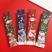 Fournitures scolaires pour la rentrée des classes, 6 crayons en bois HB à motifs de dessins animés pour enfants, avec gomme, pour Noël