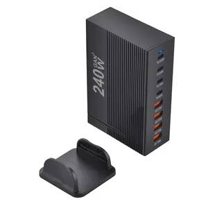 <span class=keywords><strong>Chargeur</strong></span> GaN de bureau 240W à <span class=keywords><strong>4</strong></span> ports USB-C PD à <span class=keywords><strong>charge</strong></span> rapide pour téléphones mobiles (compatible 16/15/14) - Product Image 4