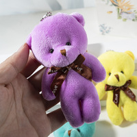 Vente en gros personnalisée MuYan Baby Three Blind Box, Pendentif porte-clés en peluche ours en peluche doux, en peluche courte et coton PP, motif animal