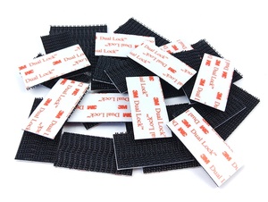 Khóa kép hình nấm, thân đen, <span class=keywords><strong>3M</strong></span> SJ3550/SJ3550CF, mặt sau có keo acrylic trắng - Product Image 6