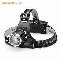High-Brig Motion Sensor Night Fishing Headlamp High-Power Zoomable Camping Light Rechargeable Outdoor Waterproof LED Headlight