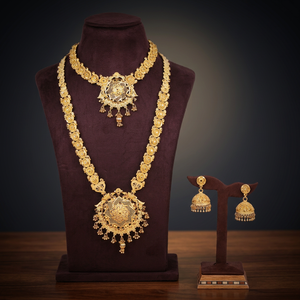 Wholesale Forming 14K 18K 24K Gold Filled Mini & Long Combo <b>Necklaces</b> Traditional Design Jewelry Set Brass Gold Fashion Jewelry - Product Image 4