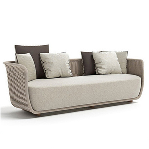 Moderno semplice Set di mobili da esterno giardino Patio <span class=keywords><strong>balcone</strong></span> impermeabile in alluminio Rattan divano componibile - Product Image 5