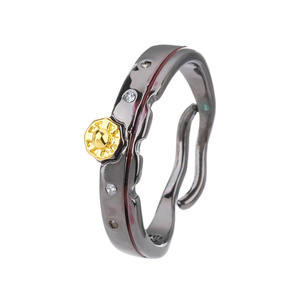 2 estilos, venta al por mayor, anillos de Anime, joyería <span class=keywords><strong>Hanako</strong></span> <span class=keywords><strong>Kun</strong></span>, anillos góticos, personaje de dibujos animados, aleación de Metal, anillos Fingel de diamantes - Product Image 3