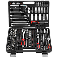 Kaisi — Kit d'outils de réparation automobile, 150 pièces, Kits manuels d'urgence, Kit de clé à douille CRV