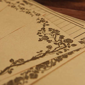 Regalo di Carta Kraft <span class=keywords><strong>Vintage</strong></span> Set Di Natale Argento Impressioni In Oro di Scrittura di Carta di Imballaggio Busta per Gli Inviti di Nozze - Product Image 5