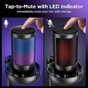 Microphone <span class=keywords><strong>de</strong></span> jeu USB GAM-ME6S RGB lumières éblouissantes ordinateur K chanson enregistrement téléphone portable diffusion en direct - Product Image 3