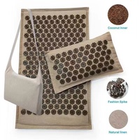 Ensemble de tapis et d'oreiller d'acupression ZJFIT, écologique et durable, 72x45cm, rembourrage en coton ABS, tapis de massage d'acupuncture, tapis de yoga, couleur personnalisable