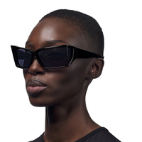 Kacamata Hitam MDITA TFB Acetate Square CR39 Unisex Vintage Mewah Modis Terbaru Keren Unik Berbingkai Penuh % UV