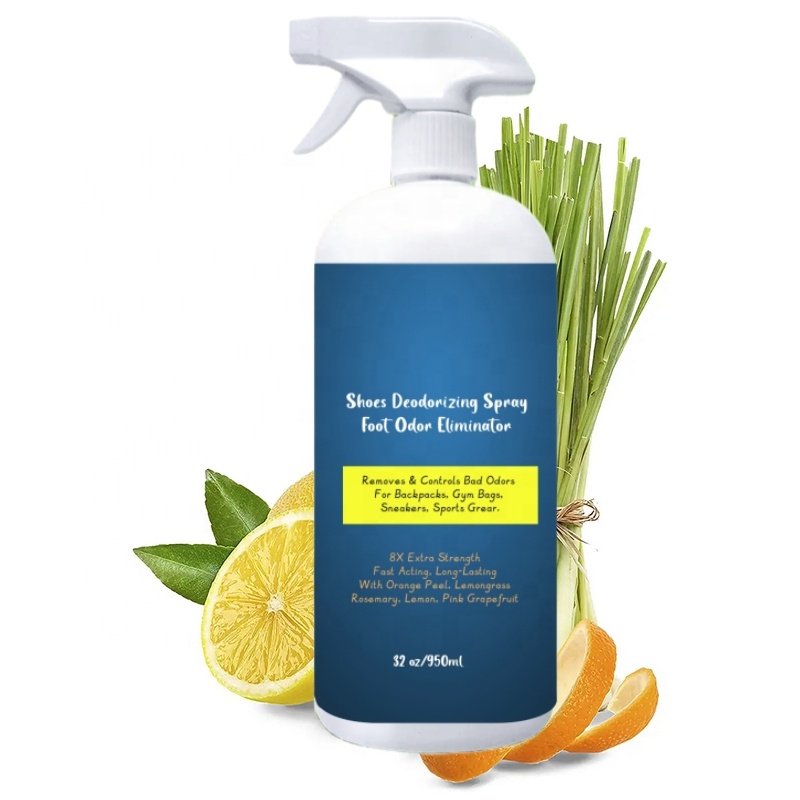 Дезодорирующий спрей 8X для обуви, Экстра прочность, быстродействующий спрей, устранение запаха стопы, удаляет неприятные запахи, подходит для кроссовок, спортивных сумок