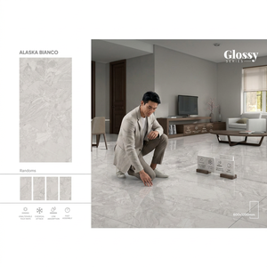 Vistaar Carrara Wood Stone Porcelain <b>Tiles</b> 600x1200mm High Gloss Polished Glazed Floor Wall - Product Image 3