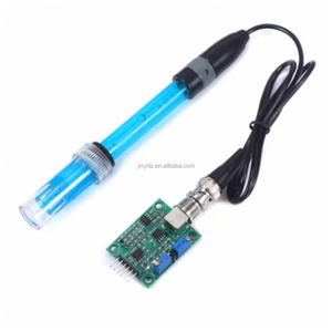 โมดูลตรวจสอบค่า pH พร้อมโพรบอิเล็กโทรดที่ไม่สามารถชาร์จไฟได้สำหรับการใช้งานเซ็นเซอร์ PH0-14 - Product Image 3