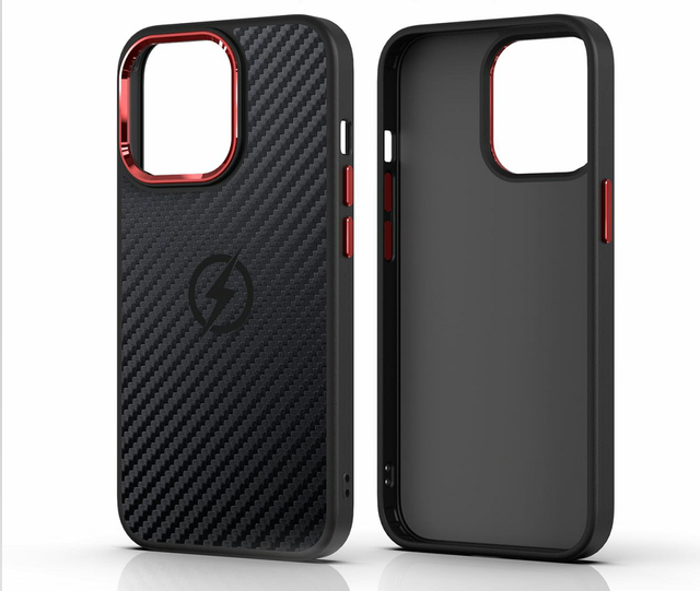 Shockproof Alloy Carbon Fiber Cooling Magnetic Wireless Charging Phone Case for iphone 14 13 12 11 Protective Cover