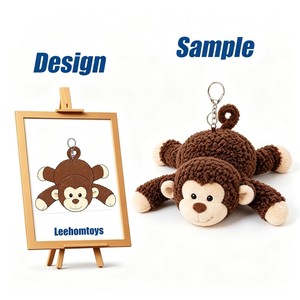 Llavero de Peluche Súper Suave Personalizado, Lindo Monstruo de un Ojo, Juguete de Peluche, Colgante para Bolsa, Promocional, Logotipo Personalizado, Algodón PP - Product Image 4