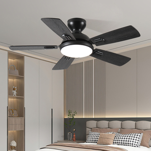 พัดลมเพดาน42นิ้วแบบทันสมัยพร้อมไฟ LED ควบคุมระยะไกล6สปีดความเร็วสูงในห้องนอนและห้องนั่งเล่นใช้ในร่ม - Product Image 5