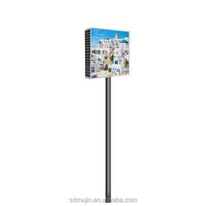 Boîte lumineuse solaire LED rectangulaire en aluminium durable avec design décoratif pour exposition commerciale en extérieur - Product Image 2