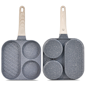 Olla para freír <span class=keywords><strong>de</strong></span> 3 secciones separadas <span class=keywords><strong>de</strong></span> alta <span class=keywords><strong>calidad</strong></span>, utensilios <span class=keywords><strong>de</strong></span> cocina <span class=keywords><strong>de</strong></span> aluminio antiadherente, sartén para tortitas y gofres hecha <span class=keywords><strong>de</strong></span> utensilios <span class=keywords><strong>de</strong></span> cocina <span class=keywords><strong>de</strong></span> Metal - Product Image 4