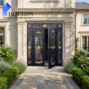 <span class=keywords><strong>Porte</strong></span> <span class=keywords><strong>d</strong></span>'<span class=keywords><strong>entrée</strong></span> en acier forgé de qualité supérieure pour villa - Product Image 6