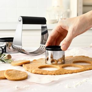 Set di taglierina per biscotti per frullatore in acciaio inossidabile grande per Chef di primavera, Set di misurini quadrati, versare il beccuccio 7-2
