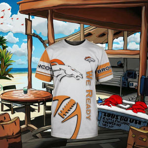 T-shirt de sport lavable et confortable de haute qualité des Denver Broncos 2025 – Vêtement promotionnel pour homme, toutes les 32 équipes de football - Product Image 3