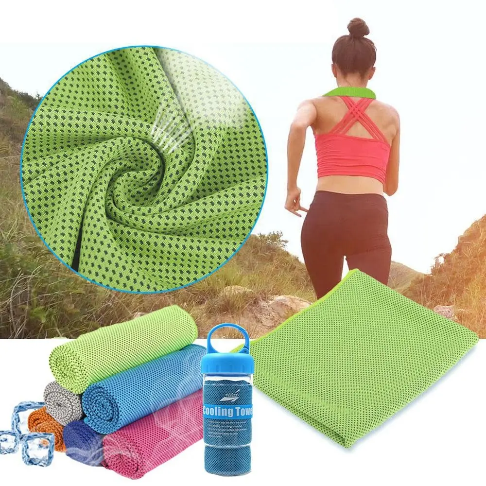 Outdoor Cooling ICE Sport Towel Utility ผ้าขนหนูฟิตเนส Hip-Hop โยคะว่ายน้ำ Travel GYM Chill ผ้าขนหนู