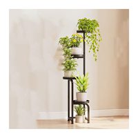 Jinsheng Étagère à plantes en métal à 4 niveaux en fer forgé Support en forme d'arbre pour l'extérieur Garden Party Flower Stand Plantes d'intérieur