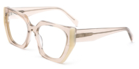 Nueva Colección UAN UAI 2026: Monturas Ópticas de Acetato Facetado en Capas, Superventas para Mujer (Alta Calidad, Diseño Extragrande)