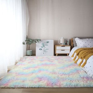 Alfombra Grande de Pelo Largo Teñida, Ultra Suave y Esponjosa, de Fibra Artificial, para Sala de Estar, Dormitorio, Habitación Infantil, Decoración de Interiores, Color Oscuro - Product Image 4