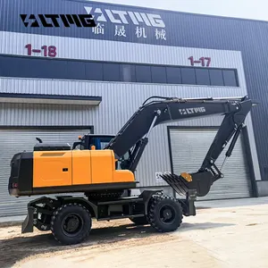 2024 LTMG Chinese wheel excavators machine 21ton excavator with enclosed cab air conditioner