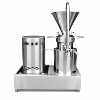 Broyeur colloïdal à double tambour en acier inoxydable pour le beurre de cacahuète, la pâte de sésame, la sauce chili, la transformation alimentaire