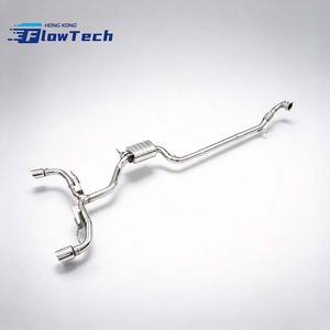 ระบบไอเสีย FlowTech T304 สแตนเลสสตีลแบบเต็มระบบพร้อมวาล์วและท่อดาวน์ไปป์สำหรับ VW Scirocco R – ติดตั้งแบบ Direct Bolt-On - Product Image 4