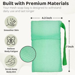 Custom Nlylon Soap <b>Net</b> Mesh Drawstring Pouch <b>Bag</b> Organic Biodegradable Reach Certificate Exfoliating Bath Body Soap <b>Bag</b> - Product Image 2