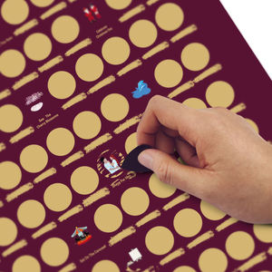 핫딜 100가지 데이트 스크래치 포스터, 커플을 위한 결혼 선물 버킷리스트 커플 게임, 고급 옵셋 종이 제작 - Product Image 6