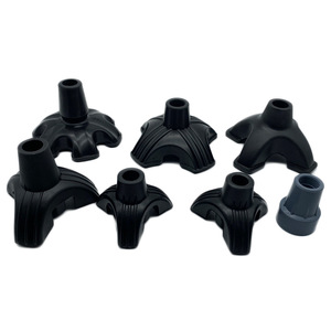 Rubber Cane Foot <b>Pads</b> 22 19mm Thickened For <b>Walking</b> Stick Hiking Support Black Gray Yellow - Product Image 1