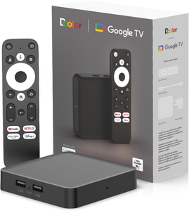 Dcolor GD2 Box TV Certificato <span class=keywords><strong>Google</strong></span> per Streaming 4K Android 14, WiFi 2.4G/5G, Box TV Android Smart con 2+32 GB di Memoria Amloic - Product Image 1