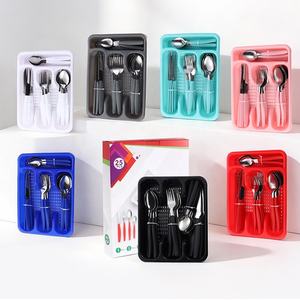 <span class=keywords><strong>Juego</strong></span> <span class=keywords><strong>de</strong></span> <span class=keywords><strong>cubiertos</strong></span> <span class=keywords><strong>de</strong></span> 16 piezas con mango negro, <span class=keywords><strong>cubiertos</strong></span> planos, Brasil, el más barato - Product Image 5