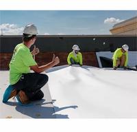 Membrane de toiture pour bâtiments en TPO PVC EPDM auto-adhésive de conception moderne pour l'étanchéité