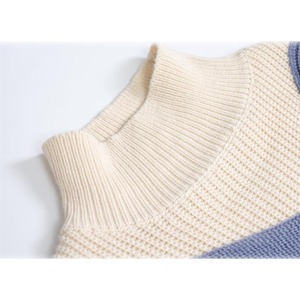 Pull-over à col rond en coton de coupe classique pour hommes, petit quantité minimale de commande pour les saisons d'automne et d'hiver Méthode de tissage en tricot - Product Image 2
